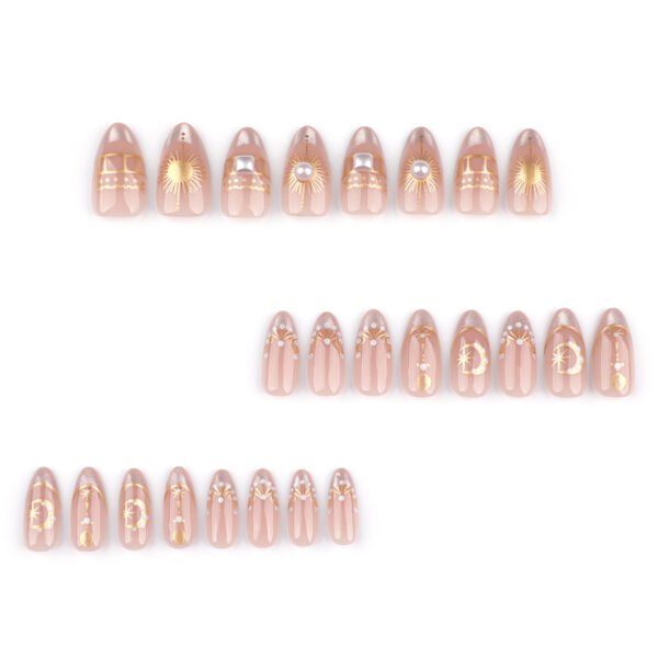 O1CN01g1OgzY2NGHyFRdy3d_!!4234819935-0-cib JP3650🌙 Celestial French Tips: Reusable Star & Moon Press On Nails with Nebula Glow (Waterproof & Salon-Slaying) ✨ Become Your Own Constellation: 10-Minute Cosmic Manicure That Outlasts Salons & Reality
