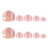 JP3799-Effortless Floral French Toe Nails | Instagram-Worthy Pedicure Press-Ons ​​Sandal-Ready Perfection in 90 Seconds: Your Secret to Viral Feet​