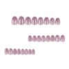 JP3880-Spark & Sophistication: Cat Eye Short Round Press-Ons | Salon Shine, Zero Commitment ​​90-Second Magic: Rebel Luxe for the Discerning Woman​