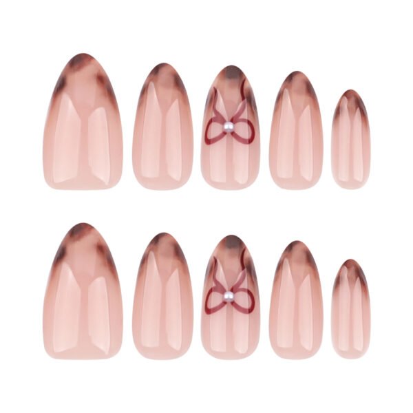 O1CN01gYqvHD2NGHw1ZrxHX_!!4234819935-0-cib GN048-Winter French Tip Press On Nails | Leopard Pearl Almond Short (Reusable)