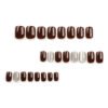 GN009-🍂 Fall's Most Coveted Secret: Maillard Magic French Cat Eye Nails