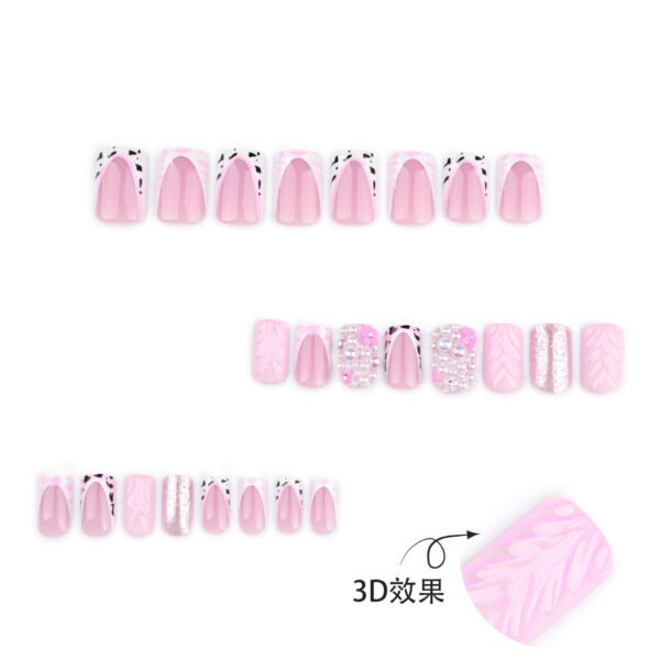 O1CN01iHh1Ie2NGHw8rz0zK_!!4234819935-0-cib JP3675-Your Water Wave French Fantasy: Reusable 3D Pearl & Leopard Nails ✨