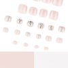 JP3702-Galactic Cat Eye Toenails | Mirror-Glitter Press On Pedicure Reusable Poolside Sparkle - 10-Second Salon Flash