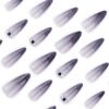 JP3590-🔥 Obsidian French Almond Press Ons: Grunge-Goth Glitter ✨ Reusable Y2K Revival Nails | No Salon Jail!​​  (For Rebels Who Crave Chaos & Class. Switch from Boardroom to Moshpit in 30 Seconds.)
