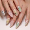 JP3400-✨ Summer Breeze French Almond Press-Ons: Garden Party Magic on Your Fingertips 🌸🦋