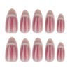 JL0693-French Almond Euphoria Press-Ons: Swim-Proof Bliss in 8 Mins Flat!​