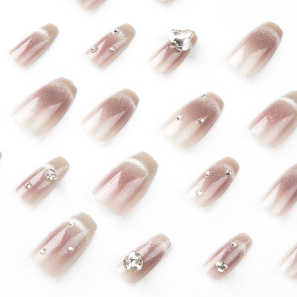 O1CN01kBbgqo2NGHmVrLOva_!!4234819935-0-cib JP2651-✨ Ethereal Pink Moon Magic: Love-Infused Crystal Cat Eye French Tips