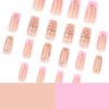 JP3870-Effortless French Luxury: 3D Floral Press-On Nails | Reusable Waterproof Salon Alternative ​​Artistry Without Appointment: Elevate Your Everyday in 90 Seconds​