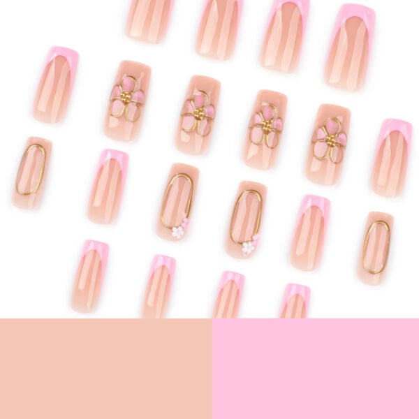 O1CN01kdxaYK2NGHxv2Bn6U_!!4234819935-0-cib JP3870-Effortless French Luxury: 3D Floral Press-On Nails | Reusable Waterproof Salon Alternative Artistry Without Appointment: Elevate Your Everyday in 90 Seconds