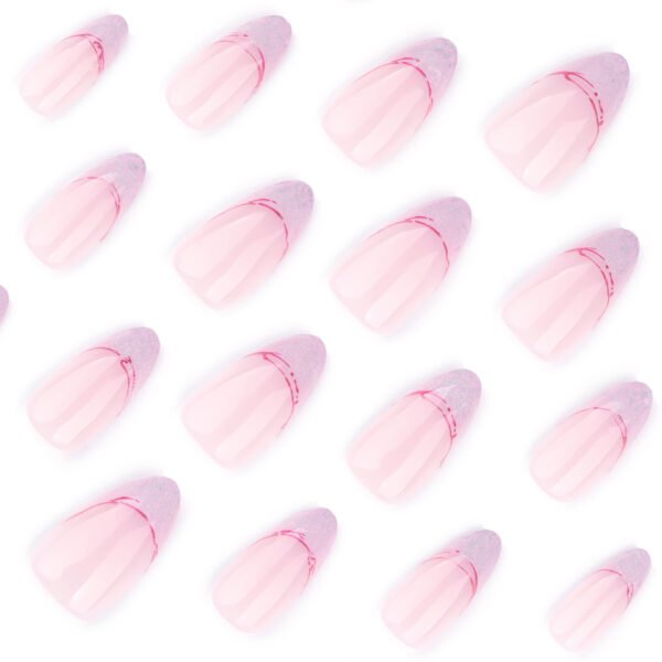 O1CN01kuHAPV2NGHxI1Dqnx_!!4234819935-0-cib JP3694-✨ Stardust & Serenity: Reusable Galaxy French Almond Nails w/ Hypnotic Shimmer Salon-Grade Cosmic Brilliance — Apply in Minutes, Not Millennia