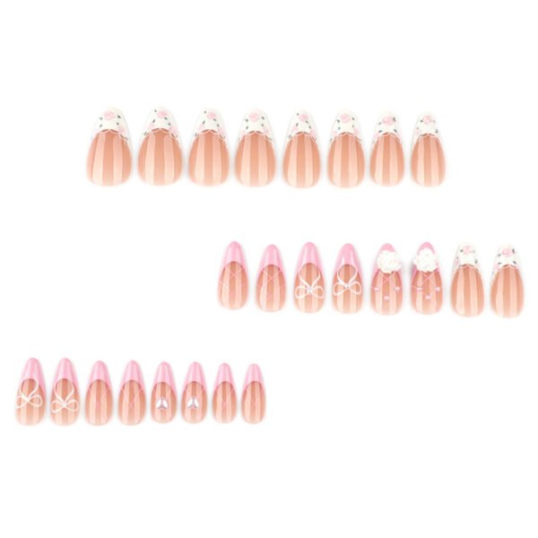 O1CN01l2hgR42NGHy4qWLdg_!!4234819935-0-cib JP3866-Blushing French Petals Press-Ons: 3D Camellias & Diamonds That Won’t Quit ✿ Salon sparkle in 7 mins, swim-proof for 14 days. Nail damage? Never heard of her.