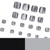 JP3219-Luxury French Toe Nails: Reusable Black Cat Eye Magic ✨ (Salon-Quality at Home!)