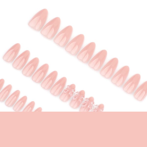 O1CN01m4AoO72NGHvVzGr0T_!!4234819935-0-cib JP3617-✨ Effortless Fairycore: Rosé Buttercup Almond Press-Ons (3D Ice Diamond Bows ✨ Reusable & Waterproof)