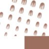 JP2656-Iced Latte French Cat Eye Toes: Hypnotic Silver Flash ✨ (Reusable Chrome Magic!)