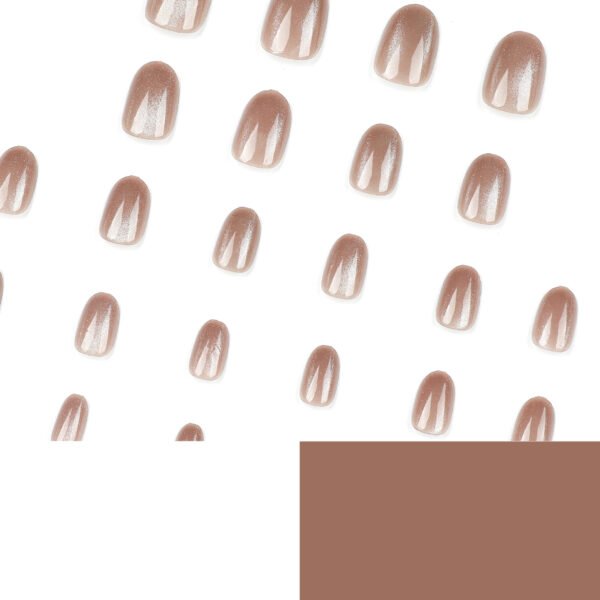O1CN01mEWMlB2NGHlkqB1gP_!!4234819935-0-cib JP2656-Iced Latte French Cat Eye Toes: Hypnotic Silver Flash ✨ (Reusable Chrome Magic!)