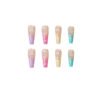 JP1123-Ultimate French Ballet Cloud Press-On Nails: Waterproof, Reusable & Rainbowed Perfection Unlock Effortless Elegance – Salon Results in 3 Minutes. Perfect for Dancers, Busy Queens & Dreamers
