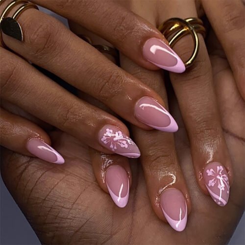 JP3867-Summer Short Almond Press Ons | Effortless Euro Chic Nails (Reusable & Waterproof)  ​​Subtitle:​​ Beach-to-Bar Elegance in 7 Minutes ✨ – Ditch Salon Visits & Embrace Vacation-Ready Nails!  (Hero image: Sun-drenched shot of short almond nails holding iced coffee/beach hat)