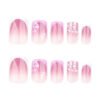 JP3750-Fuchsia Glow French Toes: Salon Sparkle Without the Wait (Reusable & Waterproof!) ​​Step Into Daring Elegance - Poolside Perfection in 15 Minutes​