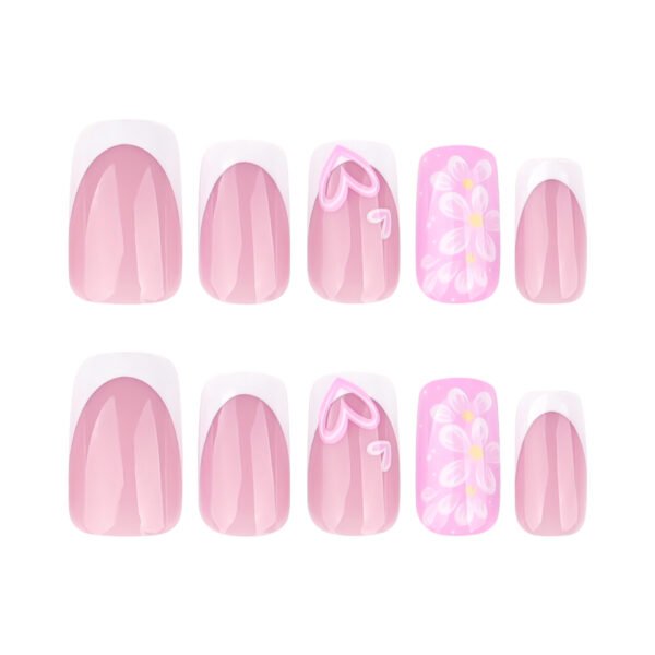 O1CN01o58Bz32NGHxSuAXBE_!!4234819935-0-cib JP3772-Spring French Florals: Joyful Nails That Kiss Time & Worries Goodbye (Reusable + Waterproof) Salon-Quality Bloom & Hearts, Minus the Salon Headaches
