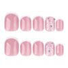 JP3829-Pure Summer French Toes: Effortless White Blooms, Zero Salon Drama (Reusable & Waterproof!) ​​Your Perfect Pedicure, Poolside-Ready in 15 Minutes​