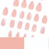 JP3768-Heartbeat French Tips: Reusable Press-Ons with 3D Love & Salon-Free Glam​