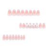 JP3606-Blush Whisper Ballet Nails: Reusable Cat-Eye French with 3D Bows | Waterproof Sweet Luxury