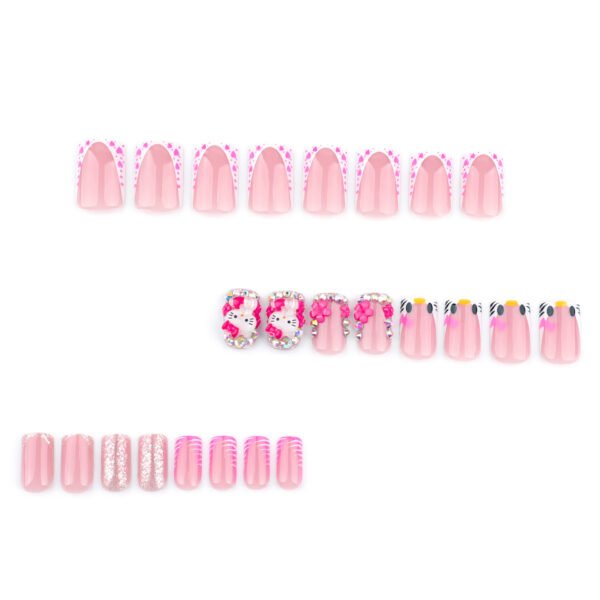 O1CN01qhwZ6z2NGHw0m2c9l_!!4234819935-0-cib JP3659-Your Daily Dose of Kawaii: Reusable Cat & Heart French Tips ✨ (Nude Pink, Short Square)