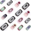 JP3478-Effortless Ombré Elegance: Reusable French Tips for Medium Square Nails ✨ (Salon-Worthy, Waterproof!)