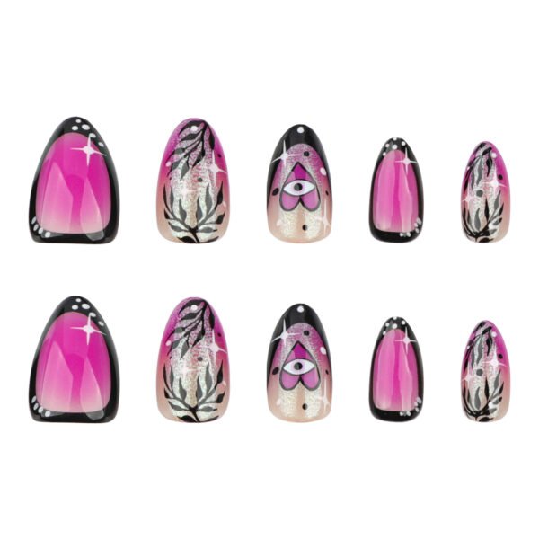 JP3612-Your Secret to Salon-Worthy Ombré French Tips: Reusable Almond Nails ✨