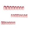 JP3670-Scarlet Snow French Press-Ons: Winter-Ready Leopard Nails with Cherry Glaze | Waterproof & Reusable