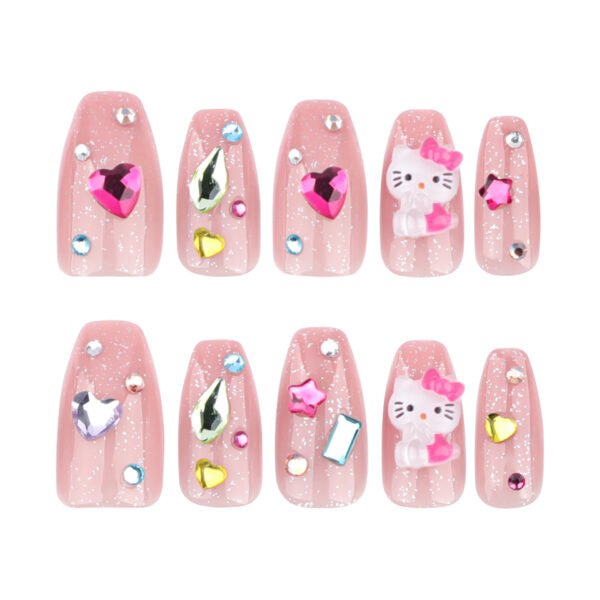 O1CN01rw1i112NGHvrAkCxP_!!4234819935-0-cib JP3619-Dewdrop Ballet Nails? Kawaii French Tips with Pearls & Gems (Reusable & Waterproof)