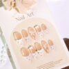JL0671-​​ Effortless French Elegance: Reusable Almond Short Press On Nails with Silk Bow Design (Waterproof & Salon-Quality)  ​​​​ Get a 15-Minute Salon Gel Manicure at Home – Zero Damage, Endless Charm