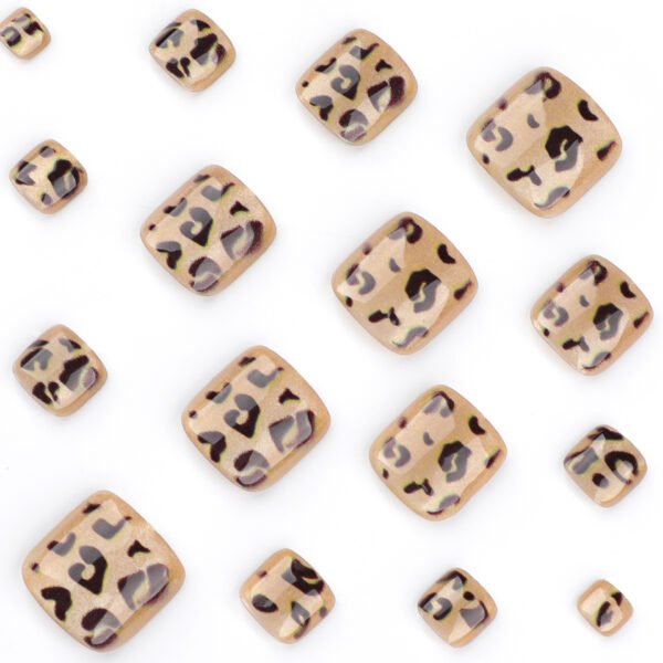 O1CN01slkRmQ2NGHxewVpgi_!!4234819935-0-cib JP3704-Luxe Leopard & Cat Eye Toe Press-On Nails | Revolutionize Your Pedicure Routine Barefoot Confidence in 90 Seconds: Salon-Wild Toes Without the Chair