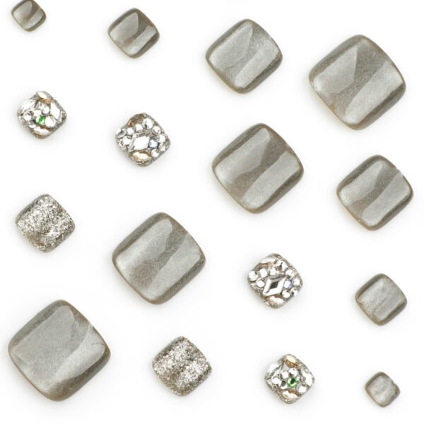 O1CN01t4Tvhr2NGHwnuDOGC_!!4234819935-0-cib JP3699-Starlight Siren Toes: Reusable Cat Eye Toenails Drenched in Diamonds