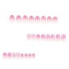 JP3750-Fuchsia Glow French Toes: Salon Sparkle Without the Wait (Reusable & Waterproof!) ​​Step Into Daring Elegance - Poolside Perfection in 15 Minutes​