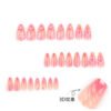 JP3881-Summer's Secret Garden: 3D Floral French Stiletto Press-Ons | Effortless, Waterproof Luxury ​​Ditch Salon Sweat for Fresh Bloom Nails!​