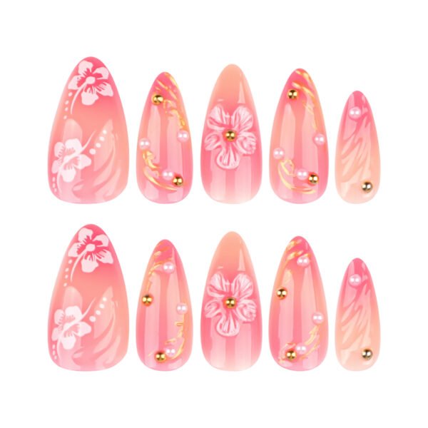 O1CN01uK1qhA2NGHz1VitQO_!!4234819935-0-cib JP3881-Summer's Secret Garden: 3D Floral French Stiletto Press-Ons | Effortless, Waterproof Luxury Ditch Salon Sweat for Fresh Bloom Nails!