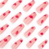 JP3627-Your Bold Valentine Statement: Reusable 3D Kiss French Ballet Nails 💋✨ (US/UK Top Seller!)