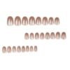 JP2656-Iced Latte French Cat Eye Toes: Hypnotic Silver Flash ✨ (Reusable Chrome Magic!)
