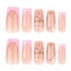 JP3870-Effortless French Luxury: 3D Floral Press-On Nails | Reusable Waterproof Salon Alternative ​​Artistry Without Appointment: Elevate Your Everyday in 90 Seconds​