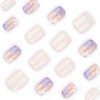 JP3758-Picnic Ready Nails: Reusable Floral French Tips for Salon-Free Sunny Days