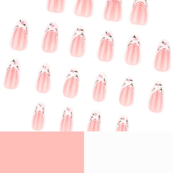 O1CN01vAcZ6r2NGHyelkFnw_!!4234819935-0-cib JP3914-Botanical French Press Ons | Dainty White Floral Almond Shorties (Reusable & Waterproof)