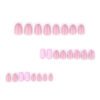 JP3772-Spring French Florals: Joyful Nails That Kiss Time & Worries Goodbye (Reusable + Waterproof) ​​Salon-Quality Bloom & Hearts, Minus the Salon Headaches​