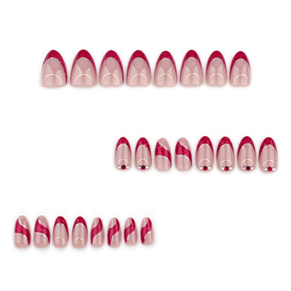 O1CN01vVQtop2NGHvaOevQy_!!4234819935-0-cib JP3552❄️ Crimson Frost French Tips: Winter-Ready Press On Nails with Red Glitter & Ice Diamonds (Waterproof Reusable) 🔥 Salon Secret Revealed: 30-Second Bourbon-Soaked Glam for Holiday Parties - Zero Chip Guarantee