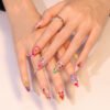 JP3468-Tropical French Tip Press-On Nails: Salon Beauty, Zero Commitment ✨