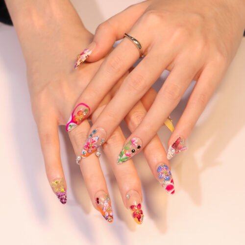 JP3468-Tropical French Tip Press-On Nails: Salon Beauty, Zero Commitment ✨