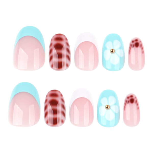 O1CN01w1HqYo2NGHy2jw2xS_!!4234819935-0-cib JP3820-Petite Floral French Press On Nails | Reusable Short Round Nail Art Salon-Worthy Blooms in 90 Seconds – Waterproof & Gentle