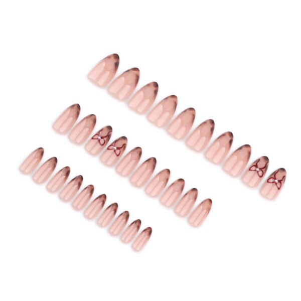 O1CN01w4V16R2NGHvzHtjnc_!!4234819935-0-cib GN048-Winter French Tip Press On Nails | Leopard Pearl Almond Short (Reusable)