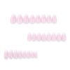 JP3568-Soft Blush Ombre Almond Press On Nails | Reusable French Fade Manicure (Waterproof)  ​​Subtitle:​​ Effortless Luxury for Everyday Elegance – Salon-Grade Ombre in 8 Minutes Flat ✨  ​​(Hero image showcasing nails in soft pink-to-white gradient on almond-shaped tips)​