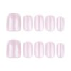 JP3730-💗 Ballet-Ready Radiance in Minutes: Pink French Cat Eye Press-Ons!